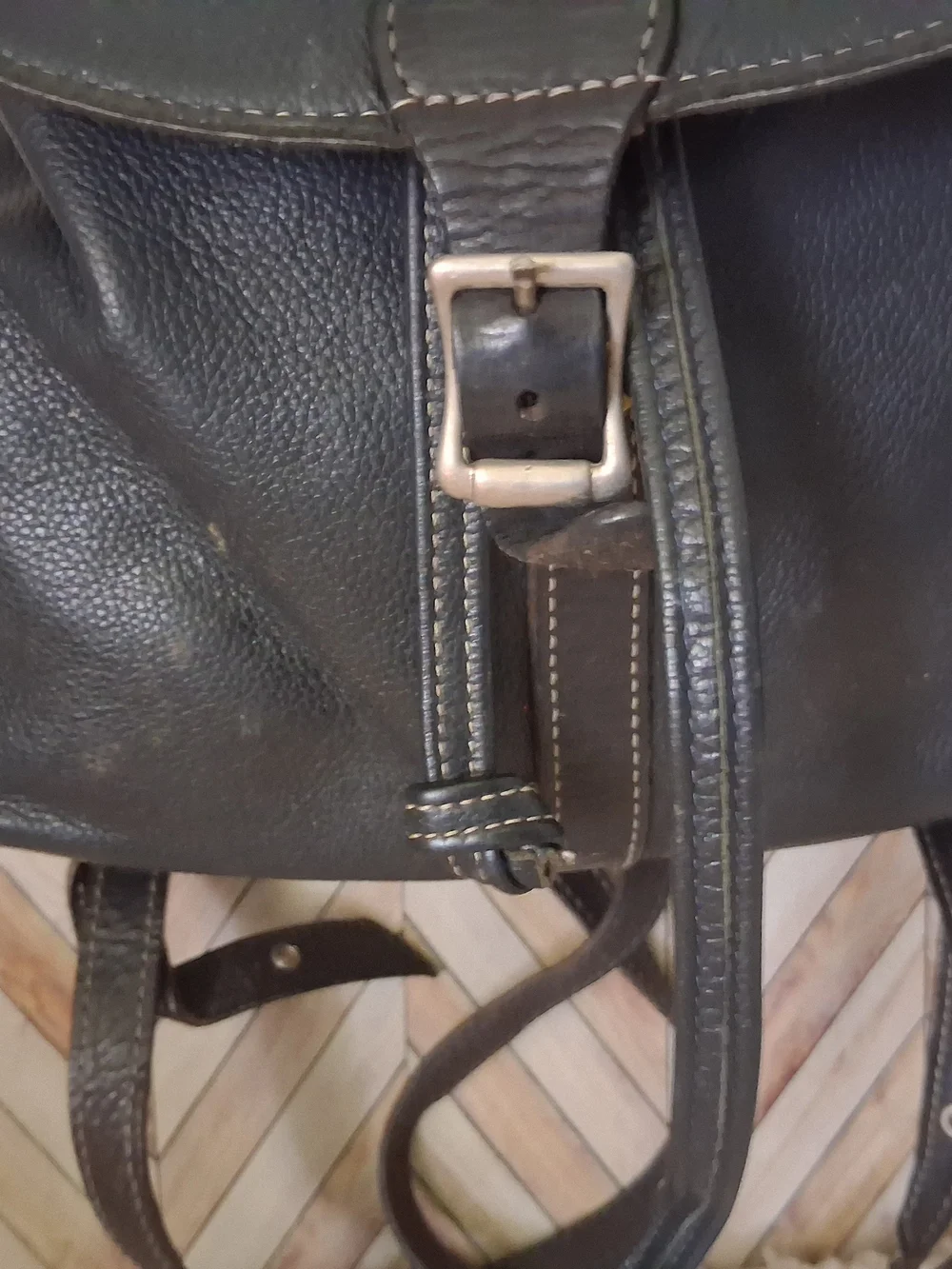 Harley-Davidson Black Leather Backpack